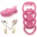 Custom Chastity Cage with 4 Active Sizes Rings